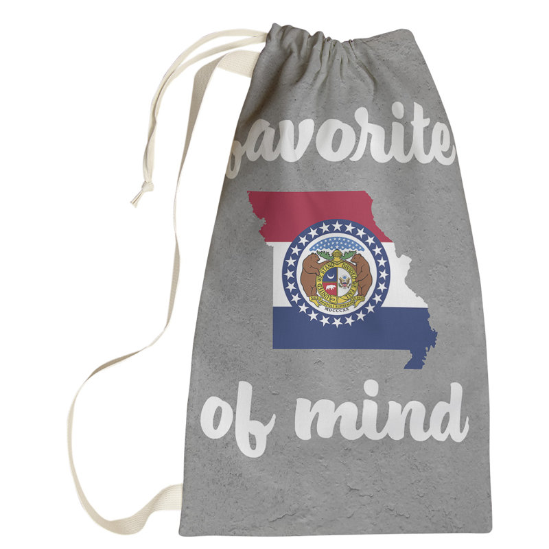 Fabric Laundry Bag with Handles, Small (64" H x 20" W x 1.5" D), Missouri