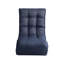 Fauteuil inclinable - réglable, confortable en métal bleu marine pour le salon pliable, élégant