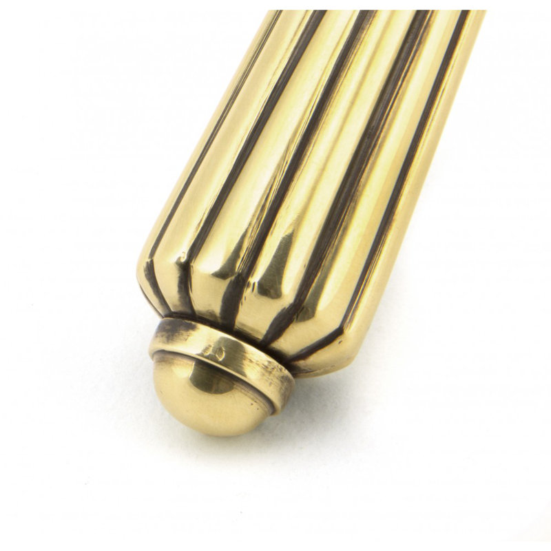 Hinton Bathroom Door Handle Kit, Aged Brass