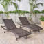 Chaise longue d'extérieur moderne moderne en poly