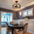 Farmhouse Semi Flush Mount Ceiling Light Fixtures, 3-Light Black Ceiling Light Rustic Light Fixtures For Hallway Entrance Kitchen Bedroom-479288539