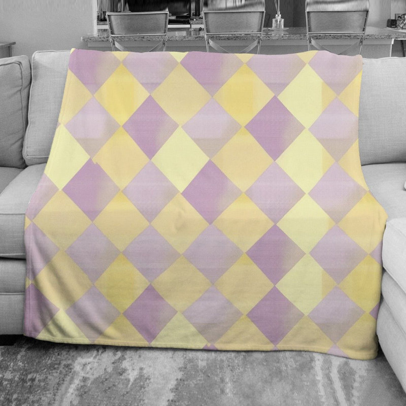 Checkered Fleece Throw