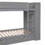 Lit superposé simple au-dessus de simple avec 2 tiroirs et armoire à couches multiples-421536607