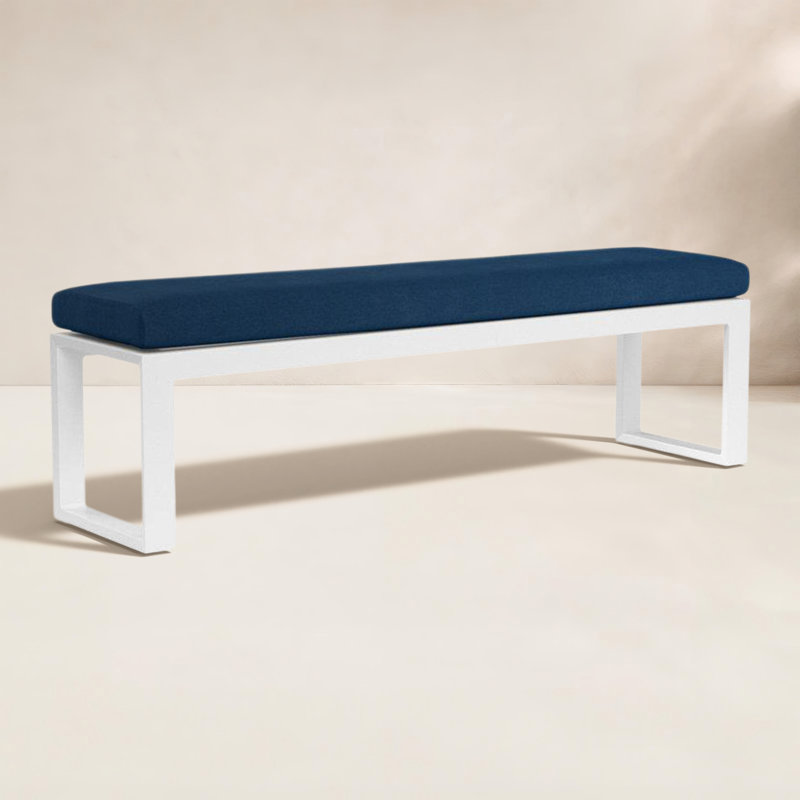 Banc de pique-nique en aluminium Camela, Spectre indigo Sunbrella®