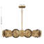Lincoln 5-Light Pendant in Distressed Gold and Bronze by Breegan Jane