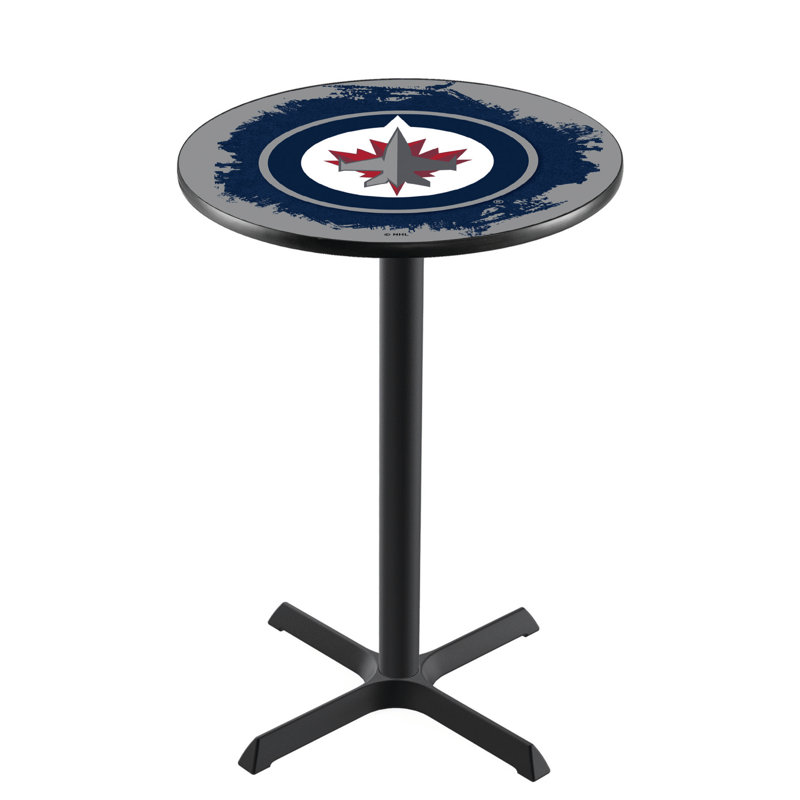 NHL Pub Table, Winnipeg Jets, 42" H x 28" L x 28" W