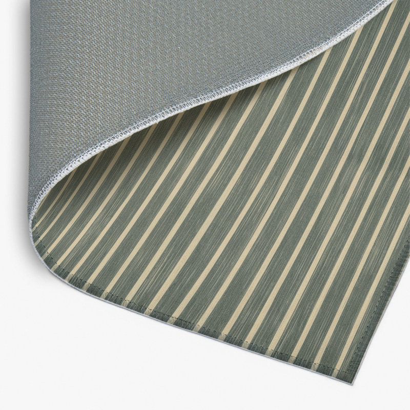 Tapis intérieur / extérieur brun HorizontalStripes, Rectangulaire 2 pi x 3 pi