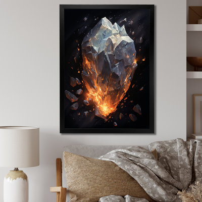 «Météores», art mural sur toile Météorite lumineuse II