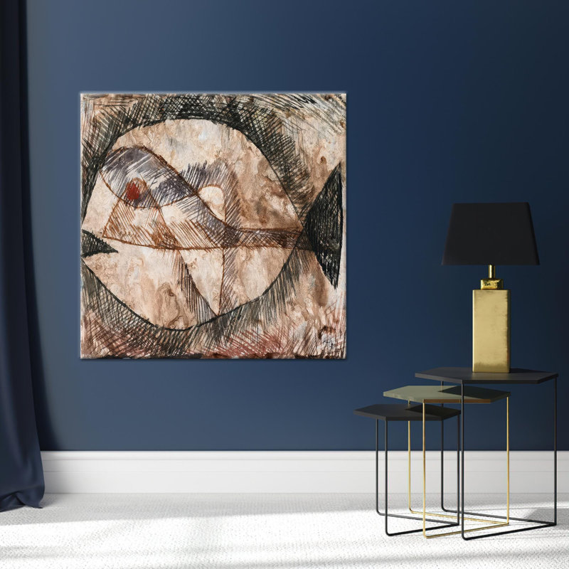 Abstrait poisson, reproduction de décoration murale minimaliste moderne, 1P, H: 59,1 po x l: 59,1 po