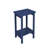 3-Piece Oversized Chaise Lounge Chair Set With Wood Texture, Navy Blue, 5 Adjustable Positions, And Wheels For All-Weather Outdoor Relaxation-1040631147