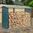 240cm W x 86cm D Metal Log Store