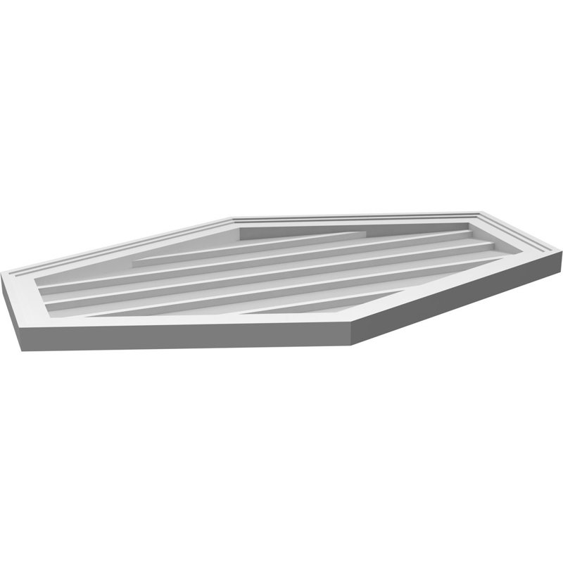 Ventilé vertical à pignon vertical 4/12 po, H 22 po x l 36 po x P 1,5 po