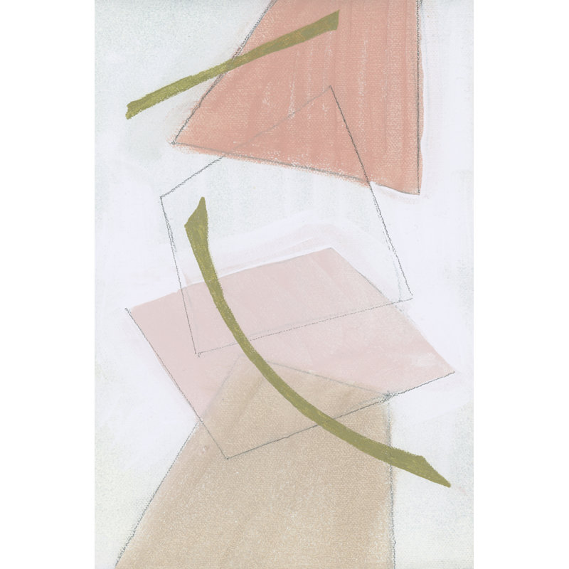 Nude Gold Shapes III by Cartissi - Painting, Wrapped Canvas, 30 cm H x 20 cm W