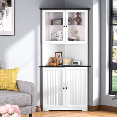 Armoire d'appoint avec tablette ouverte Abdusalam H 70,9 po