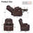 Power Recliner Lift Chair with Vibration Massage and Heat & Extended Footrest, Faux Leather-1028482563
