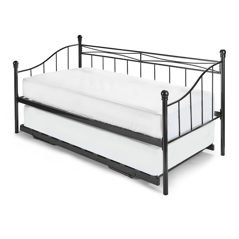 Lara Daybed with Trundle, Black