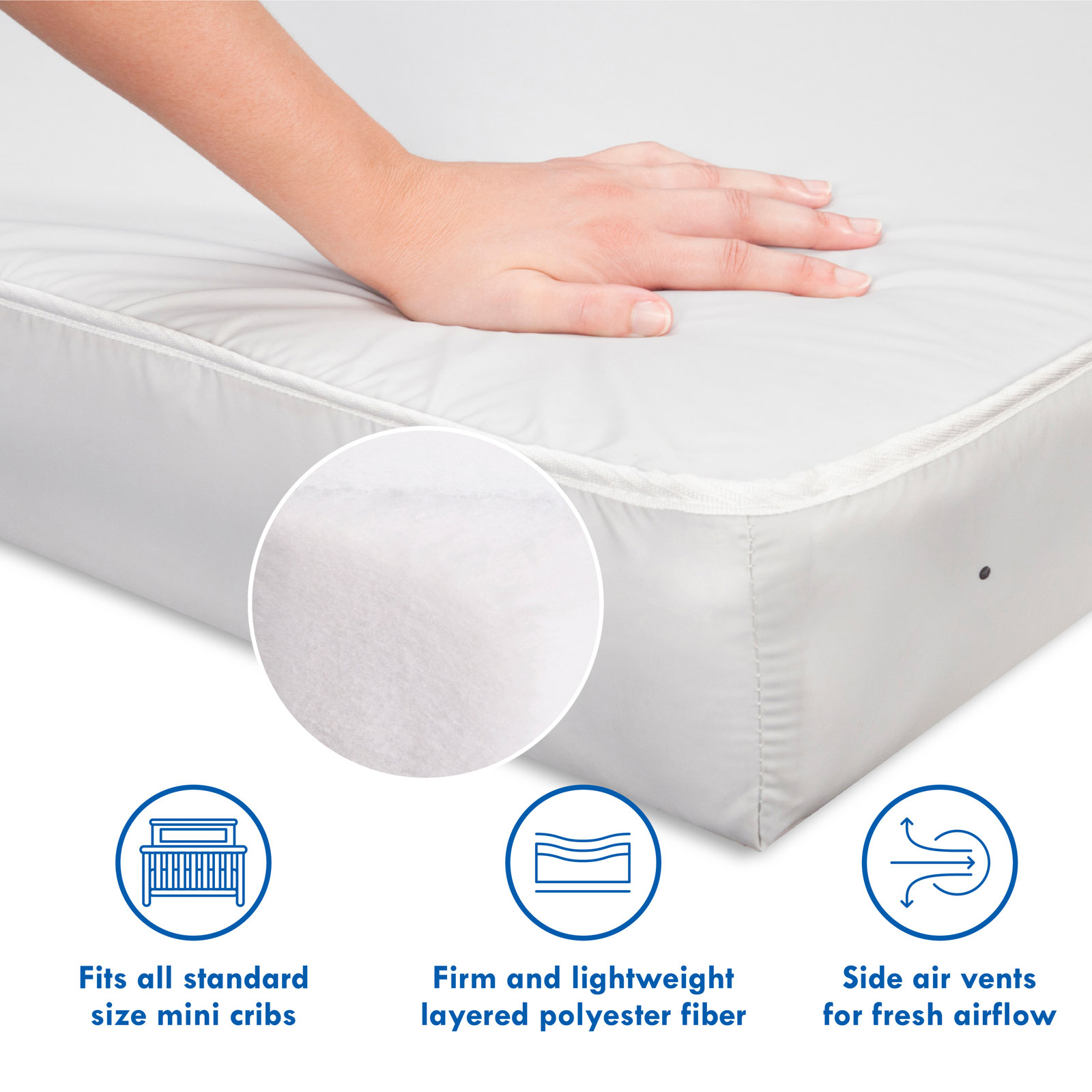 daVinci Complete Slumber Waterproof Mini Crib Mattress