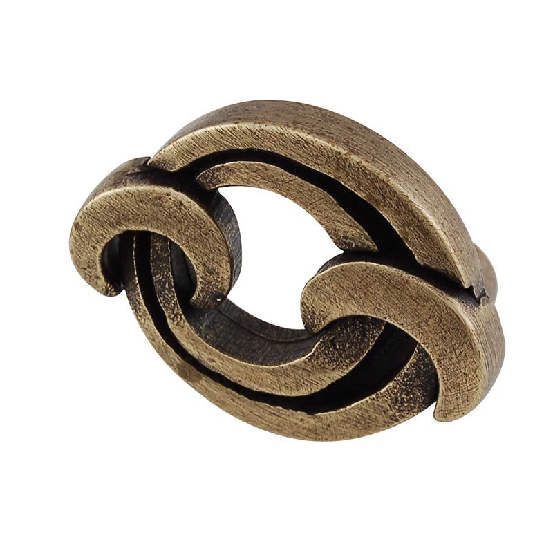 Ariosto Novelty Knob, Antique Brass