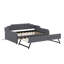 Upholstery Daybed With Trundle Bed And USB Charging Design