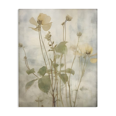 Soft Botanicals Pattern Canvas Wall Art by Lettered and Lined