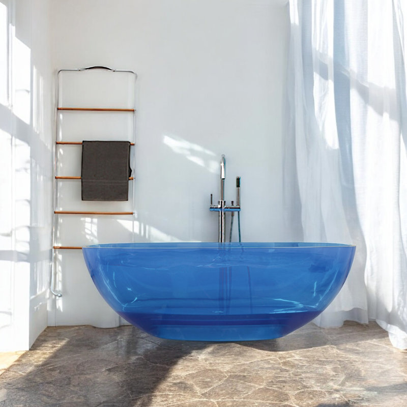 Baignoire de trempage autoportante 64 po x 29,6 po