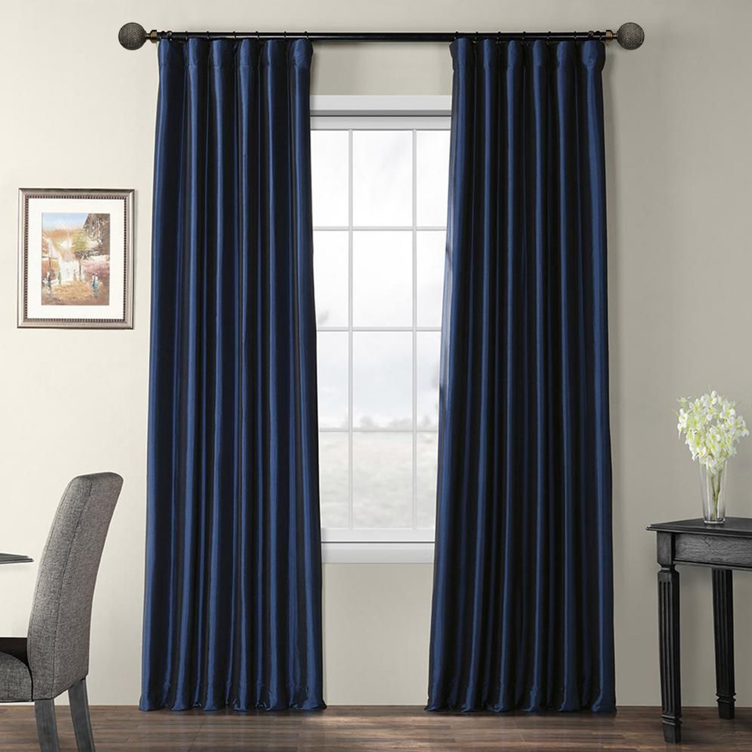 Polyresin Adjustable Single Curtain Rod Bungalow Rose 