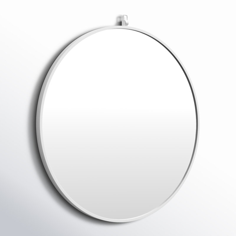 Miroir Cassie, 21 po x 21 po, Blanc