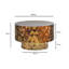 Round Gold Aluminium Drum Coffee Table-67031865-67031869-67031868
