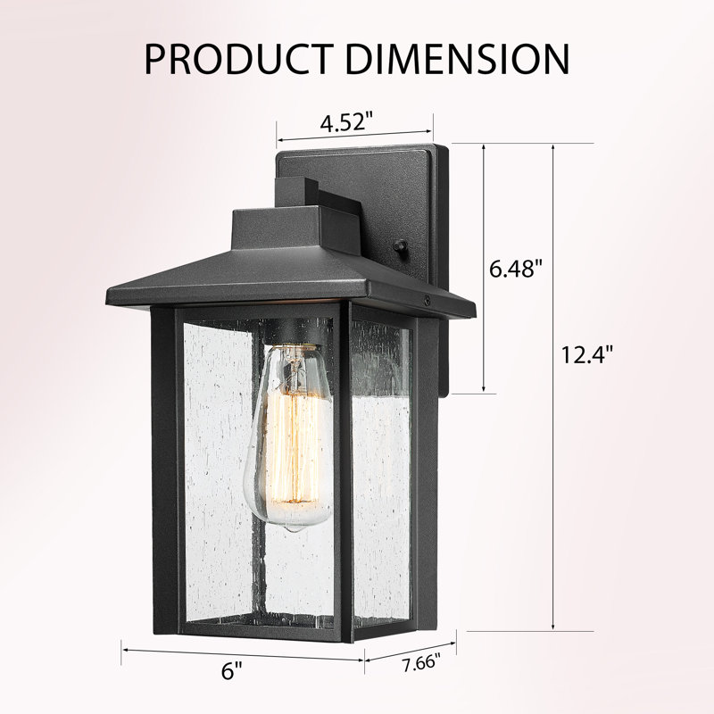 Outdoor Wall Light – Exterior Weatherproof Wall Sconce, Outdoor Wall Lantern, Wall Mounted Fixture