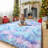 Blue Purple Rainbow 5X7 Fluffy Cute Area Rug, Mermaid Stitch Frozen Fuzzy Carpet, Plush Kawaii Furry Mat For Bedroom Girls Room Kids Room Playroom Nursery Dorm Baby Toddler-467819418-467819427