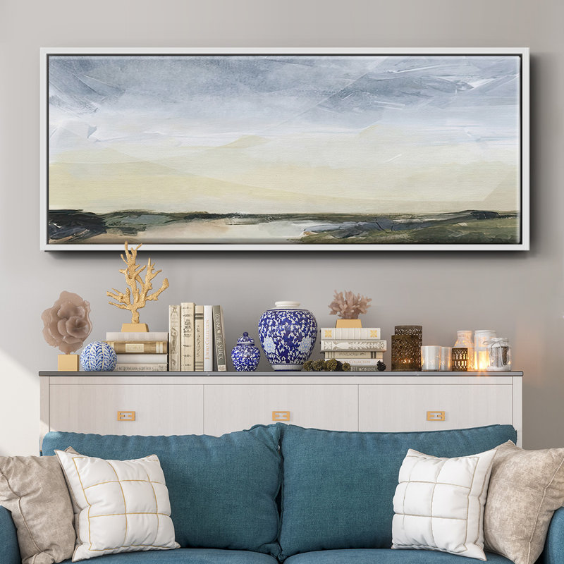 Green Ridge II- Framed Canvas