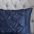 7 Piece Tufted Comforter Set Navy Queen