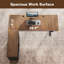 Bureau assis-debout électrique en L Sterling Executive avec caisson mobile, bureau réglable en hauteur avec rangements modulaires et système de gestion des câbles