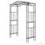 7.3ft Black Iron Garden Arbour