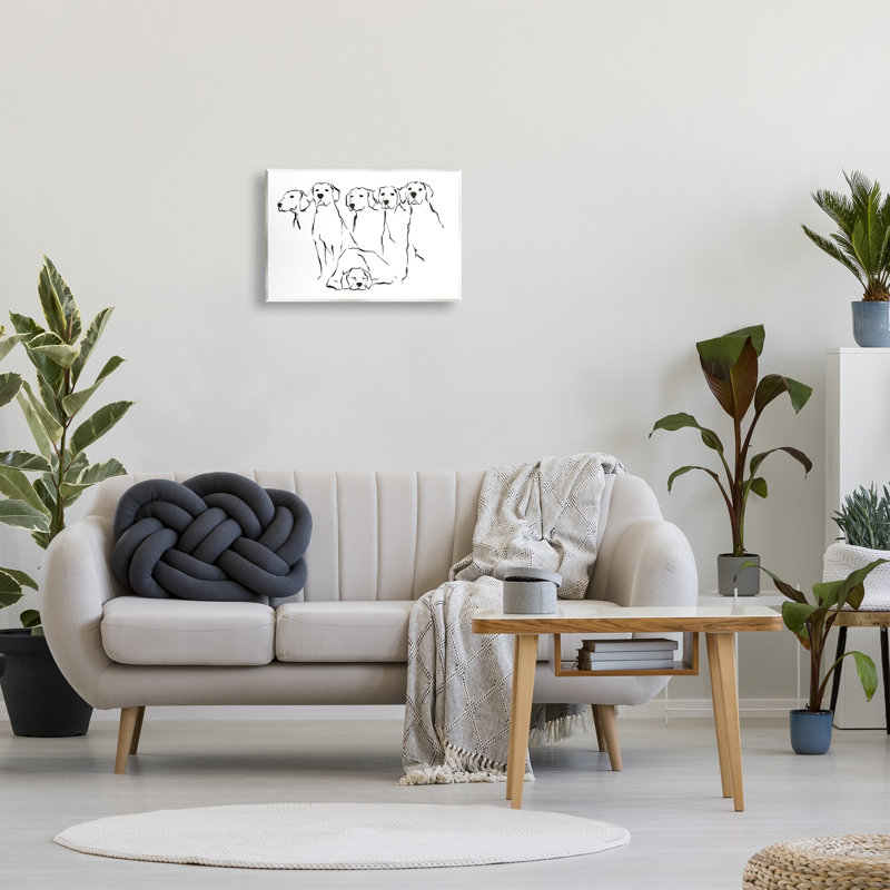 «Minimal Dogs Doodle» par Ethan Harper, H 13 po x l 19 po