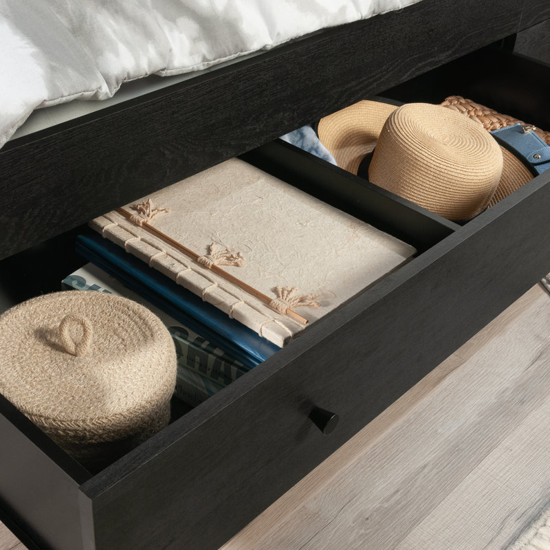 Platform Storage Bed, Black
