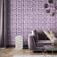 Pepper Shimmer Finish Octogonal Honeycomb Seta Wallpaper Roll-300599438