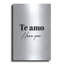 Art mural en métal luxueux «I Love You In French» par Seven Trees Design, 16 po x 24 po-114798604