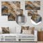 Or et gris effet marbre III Or et gris effet marbre III sur métal, impression-1294639447