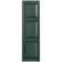 Custom Three Panel Cottage-Style Raised Panel Vinyl Shutters Pair