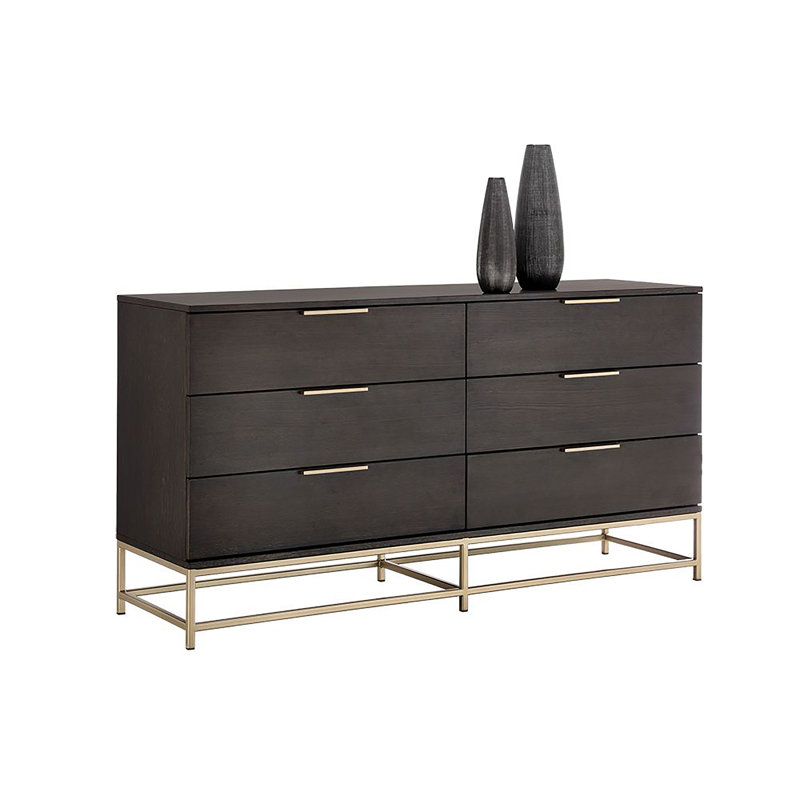 Rebel 6 - Drawer Dresser, Dark Gray