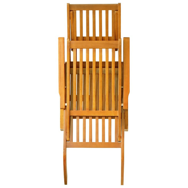 Ensemble de chaises longues d'extérieur et de table pliable 3 pièces Suvi, Acacia