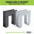 HIDEit Uni-S | Adjustable Small Electronics, Cable Box Mount + Small Computer Mount