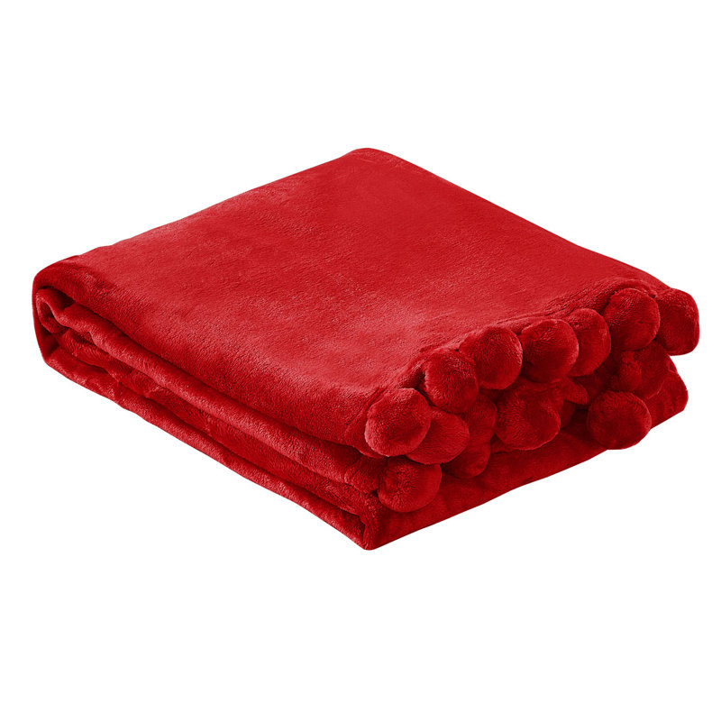 Knitted Throw Blanket, Chilli Pepper, 152.4cm W x 203.2cm L