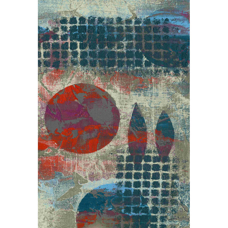 Stellar Orbit II by Jennifer Goldberger - Wrapped Canvas Painting, 12" H x 8" W