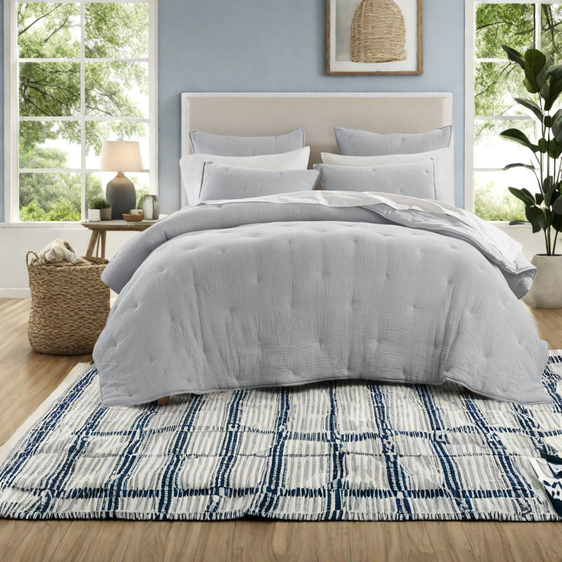 Ensembles de literie de qualité supérieure, gaze de coton double brodé pour grand lit, maison moderne