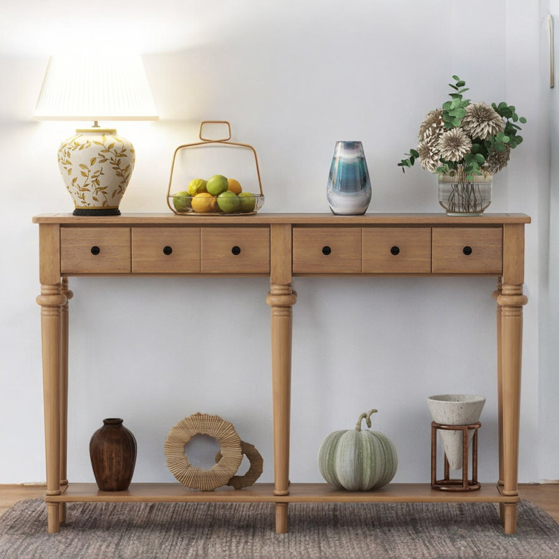 Console 59,8 po Donnovan, Bois de pin vieilli