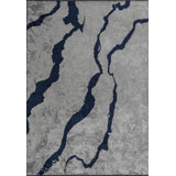 Modern Abstract Animal Print Area Rug