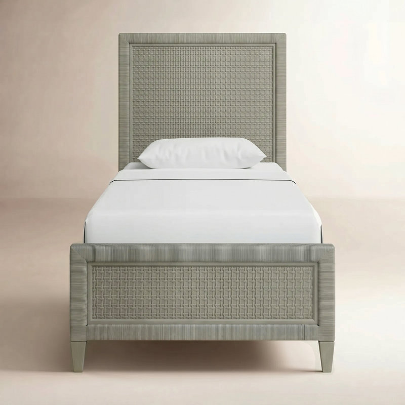 Naples Low Profile Standard Bed, Twin, Greystone