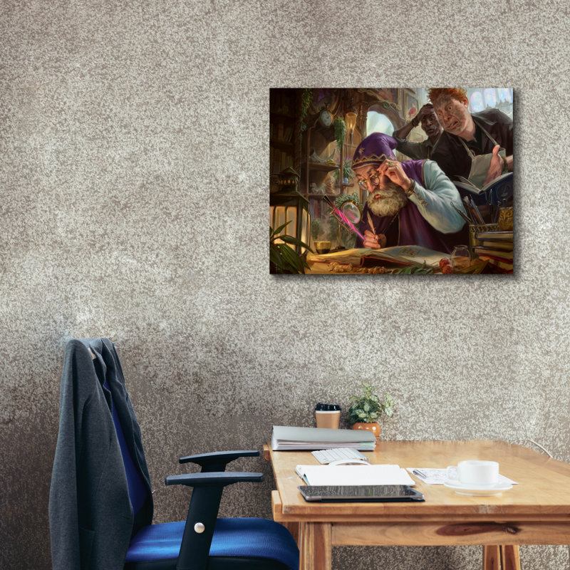 Toile épique Graffiti «The Antiquarian» par Fesbra, 34 po x 26 po, H 26 po x l 34 po